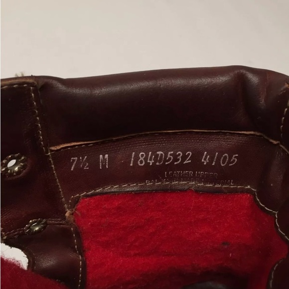 Bass women’s 7.5 lace up leather boots rubber soles calf length Sherpa lined - Picture 4 of 5